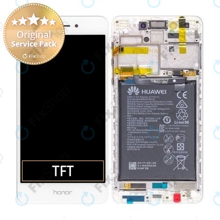 Huawei Nova Smart, Enjoy 6s, Honor 6c - Écran LCD + Ecran Tactile + Cadre + Batterie (Blanc) - 02351FUU