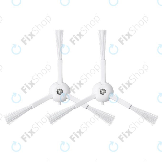 Brosse latérale, 2 pièces, Blanche pour Roborock S8 MaxV Ultra, S8 Max Ultra