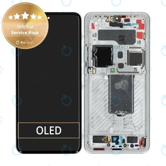 Xiaomi 15 Ultra 5G - Écran LCD + Écran tactile + Cadre (Silver White) - 560005000O100 Genuine Service Pack