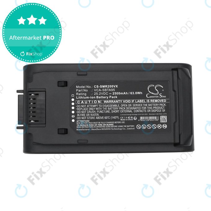 Batterie pour Samsung Bespoke Jet, Bespoke Jet Complete, 2500mAh, Li-Ion, 25.2V, VCA-SBTA95, HQ