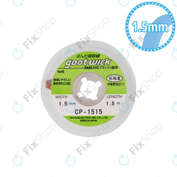 Goot CP-1515 - Mèches à dessouder conventionnelles - 1.5mm