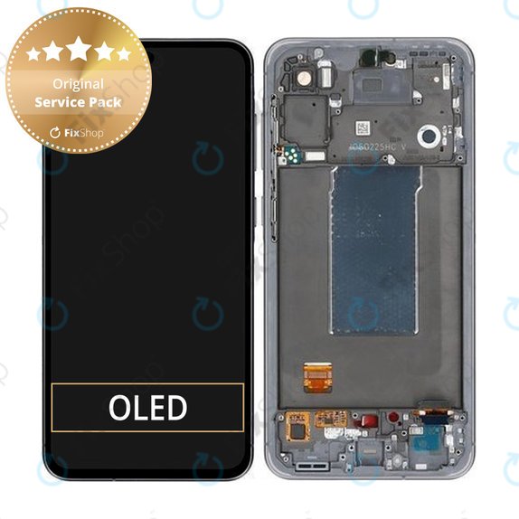 Samsung Galaxy A56 A566E - Écran LCD + Écran tactile + Cadre (Awesome Graphite) - GH82-36829A Genuine Service Pack