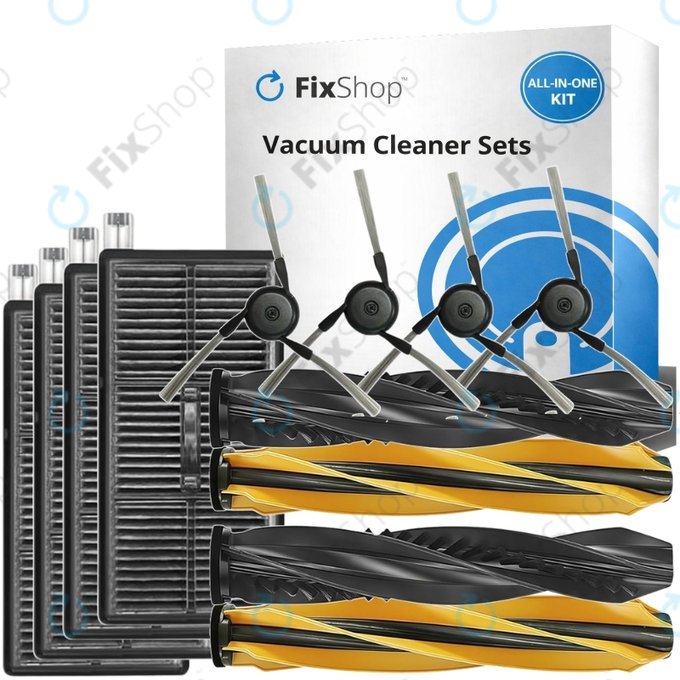 Kit de pièces de rechange pour Dreame Aqua 10, 10 Ultra (2 paires de brosses principales, 4x Filtre, 4x Brosse latérale)