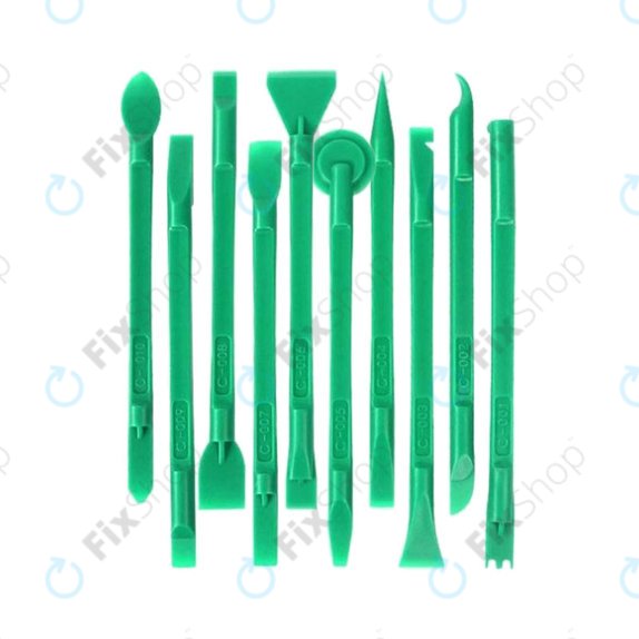 Relife RL-049C - Ensemble d'outils de démontage haute dureté 10 en 1 (Vert)