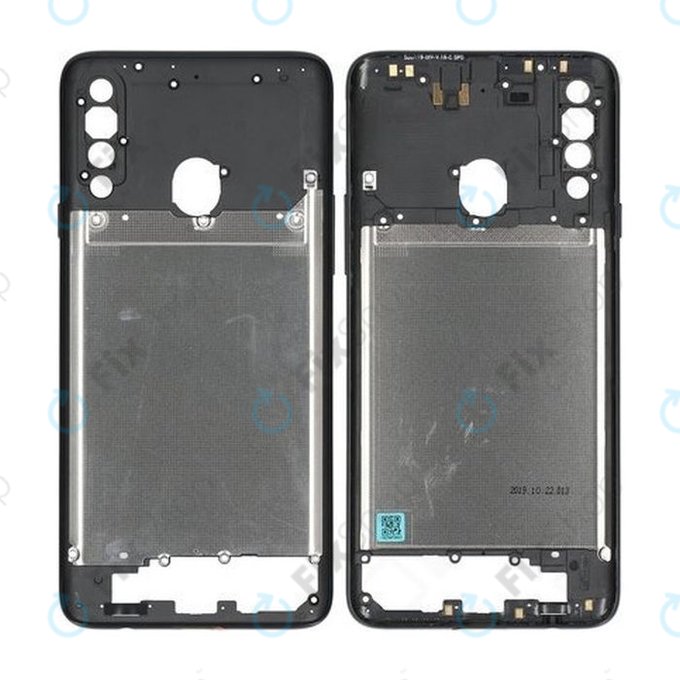 Samsung Galaxy A20s A207F - Cadre central (noir) - GH81-17790A Genuine Service Pack