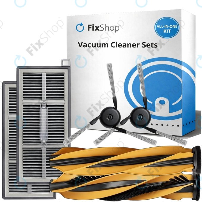 Kit de pièces de rechange pour Mova Z60 Ultra Roller (1 paire de brosses principales, 2x Filtre, 2x Brosse latérale)