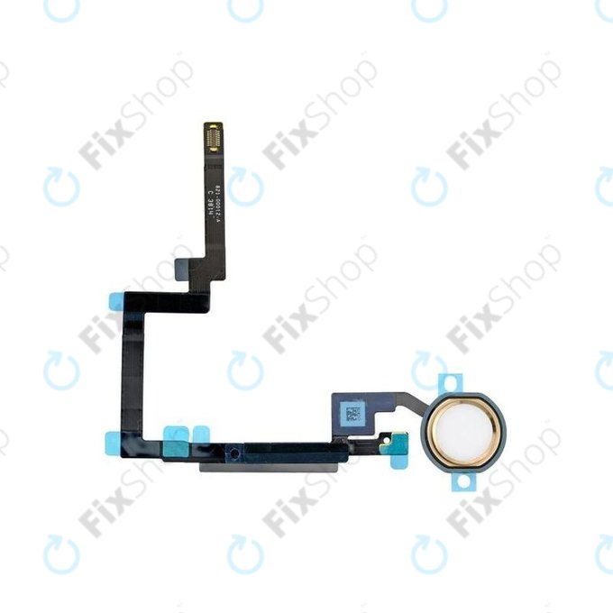 Apple iPad Mini 3 - Bouton Home + Câble flexible (Or)