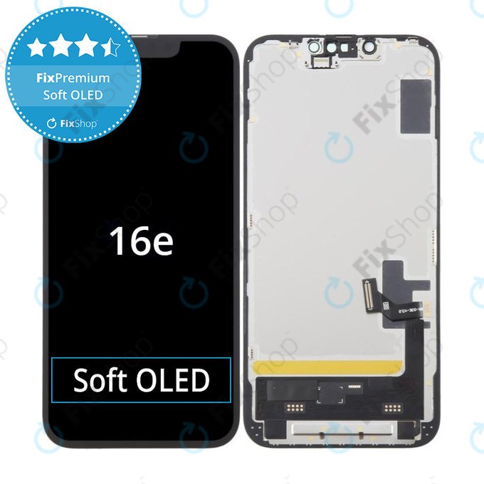 Apple iPhone 16e - Écran LCD + Ecran Tactile + Cadre Soft OLED FixPremium