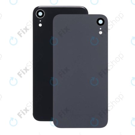 Apple iPhone XR - Verre du boîtier arrière + objectif de l'appareil photo (Noir)