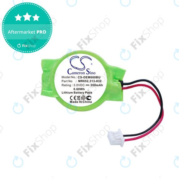 Batterie de secours pour Dell Latitude E6320, 200mAh, Lithium, 3V, 077-A00, HQ