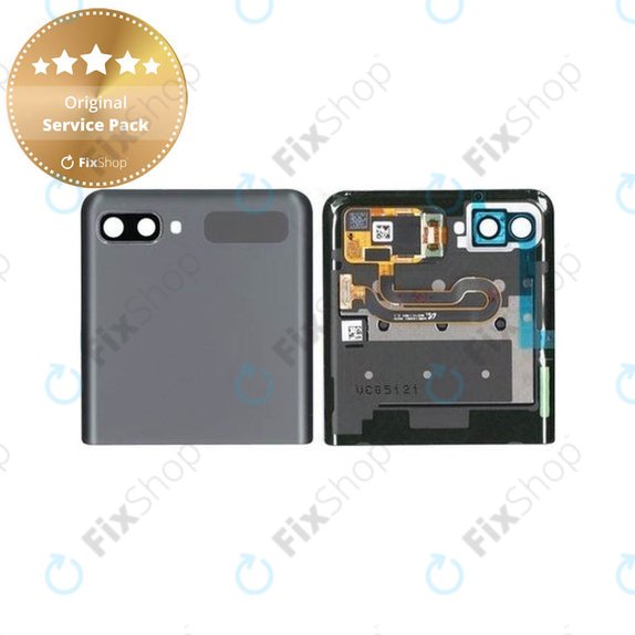 Samsung Galaxy Z Flip 5G F707B - Écran LCD + Écran Tactile + Cadre (Externe) (Mystic Gray) - GH96-13806A Genuine Service Pack