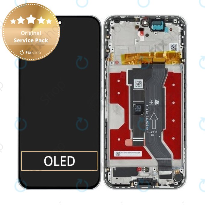 Honor 400 - Écran LCD + Écran tactile + Cadre (Meteor Silver) - 0235APNS Genuine Service Pack