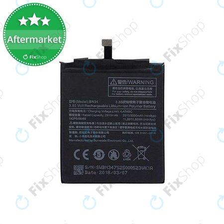 Xiaomi Redmi 5A - Batterie BN34 3000mAh