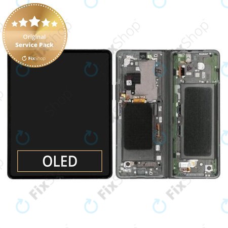 Samsung Galaxy Z Fold 3 F926B - Écran LCD + Écran tactile + Cadre (Vert fantôme) - GH82-26283B Genuine Service Pack