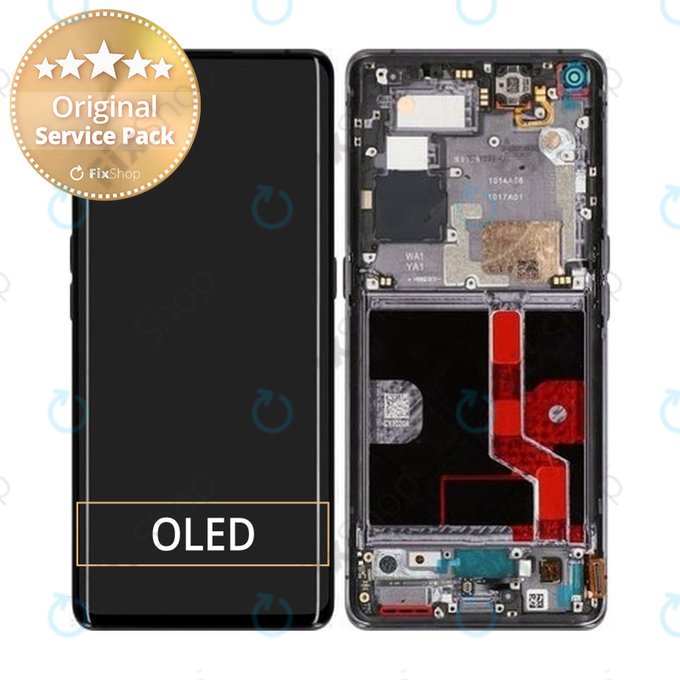Oppo Find X2 Pro - Écran LCD + Écran Tactile + Cadre (Noir) - 4903839 Genuine Service Pack