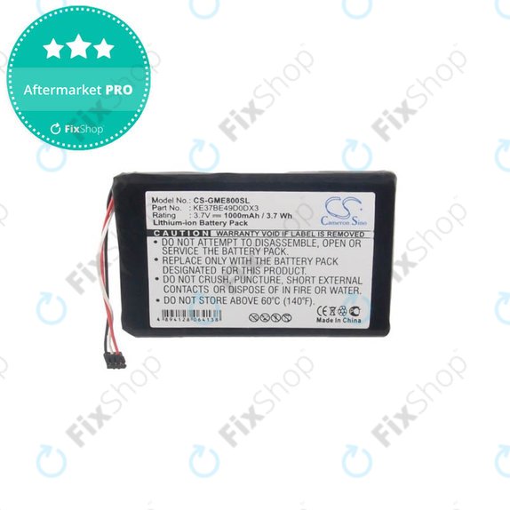 Garmin Edge 800, 810 - Batterie KE37BE49D0DX3 1000mAh HQ