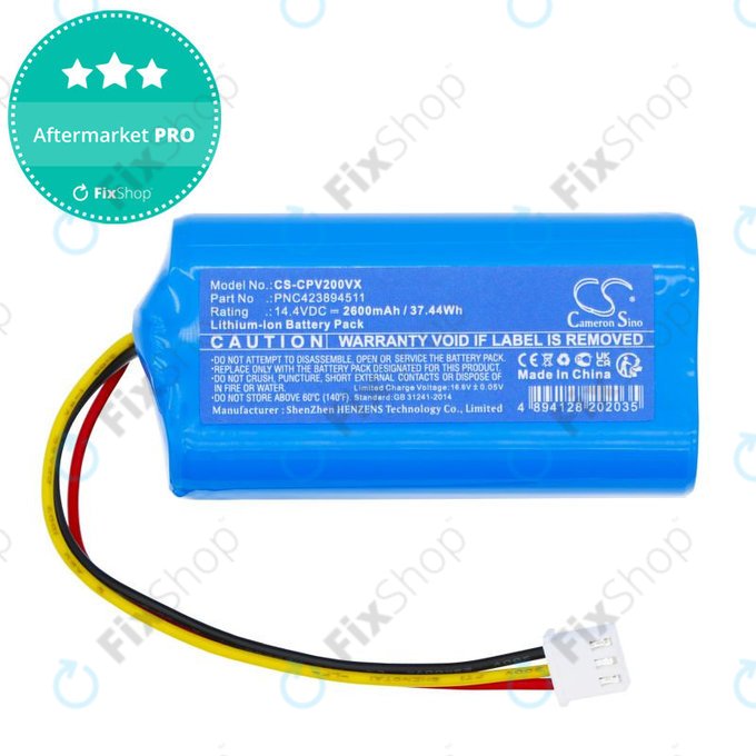 Batterie pour ETA Nico 2219, 2600mAh, Li-Ion, 14.4V, PNC423894511, HQ