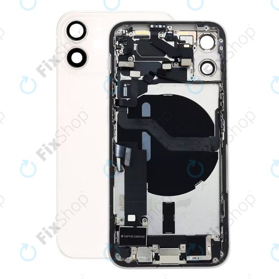Apple iPhone 12 Mini - Petites pièces du boîtier arrière (Blanc)
