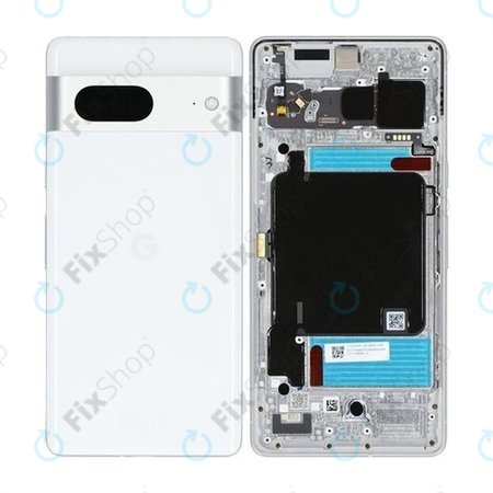 Google Pixel 7 GVU6C GQML3 - Boîtier arrière (neige) - G949-00330-01 Genuine Service Pack