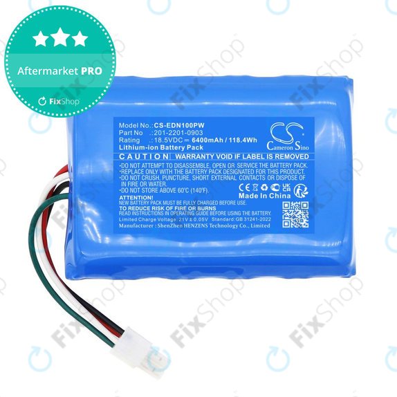 Batterie pour Ecovacs BAIZE, G1-800, GX-600, GOAT G1, 6400mAh, Li-Ion, 18.5V, 201-2201-0903, HQ