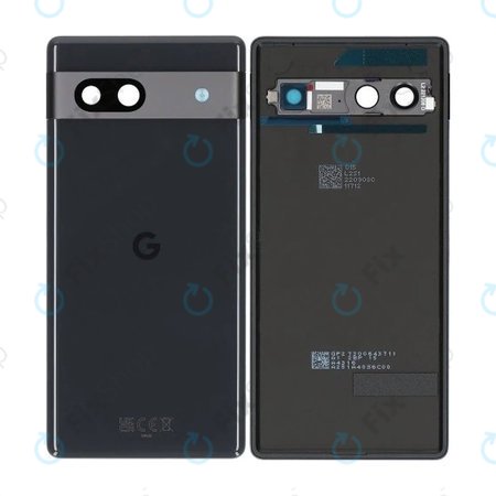 Google Pixel 7a - Cache batterie (Charcoal) - G949-00387-00 Genuine Service Pack