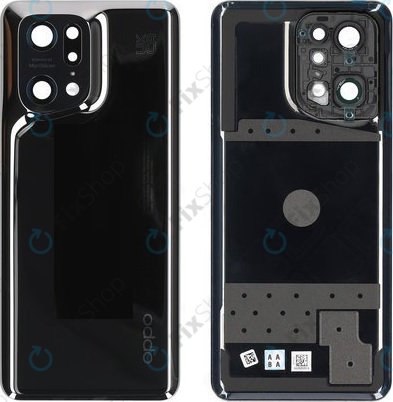 Oppo Find X5 Pro - Cache batterie (noir vernis) - 4150045 Genuine Service Pack