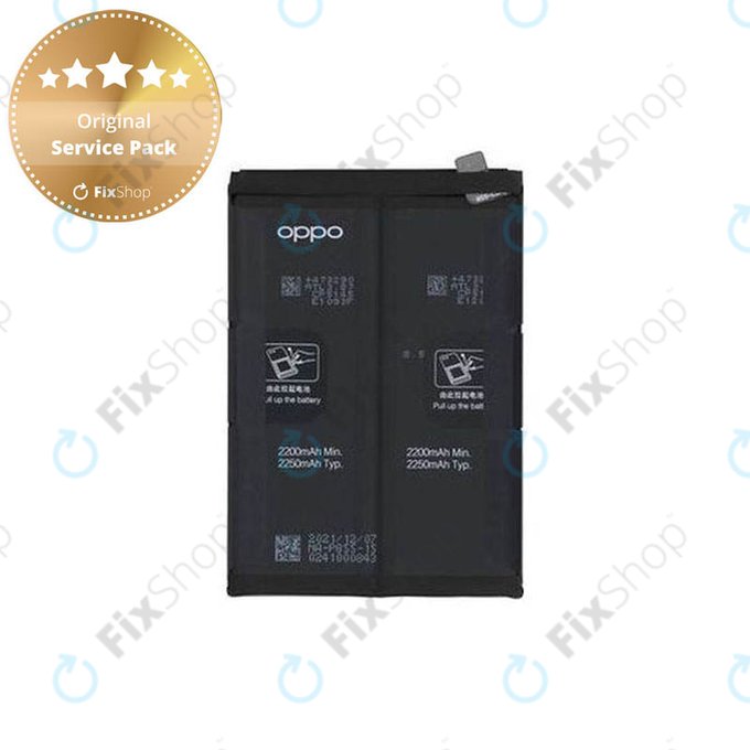 Oppo Reno 7 5G, Find X5 Lite - Batterie BLP855 4500mAh - 4200006 Genuine Service Pack