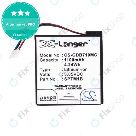 Batterie pour Gopro Hero 7 Silver, White, 1100mAh, Li-Ion, 3.85V, SPTM1B, HQ