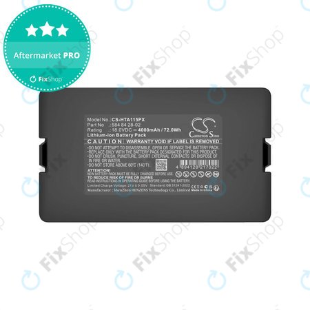 Batterie pour Flymo Easilife 200, Gardena Automower 310, Husqvarna Automower 315X, 4000mAh, Li-Ion, 18.0V, 584 84 28-02, HQ