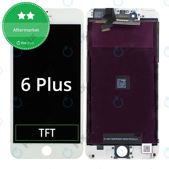 Écran pour iPhone 6 Plus, White, Tactile avec cadre