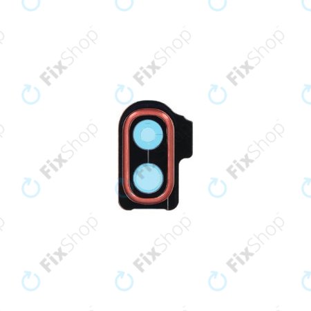 Samsung Galaxy A20e A202F - Cadre d'objectif de caméra arrière (corail) - GH98-44338D Genuine Service Pack