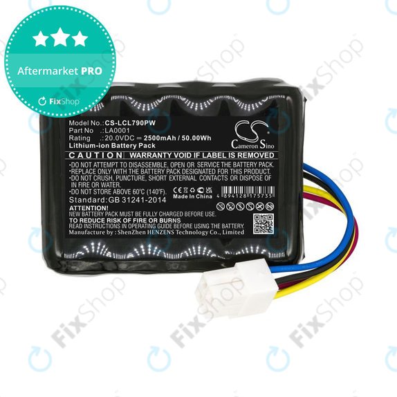 Batterie pour Landxcape LX797, Ferrex 800m2 2021, 2500mAh, Li-Ion, 20V, LA0001, HQ
