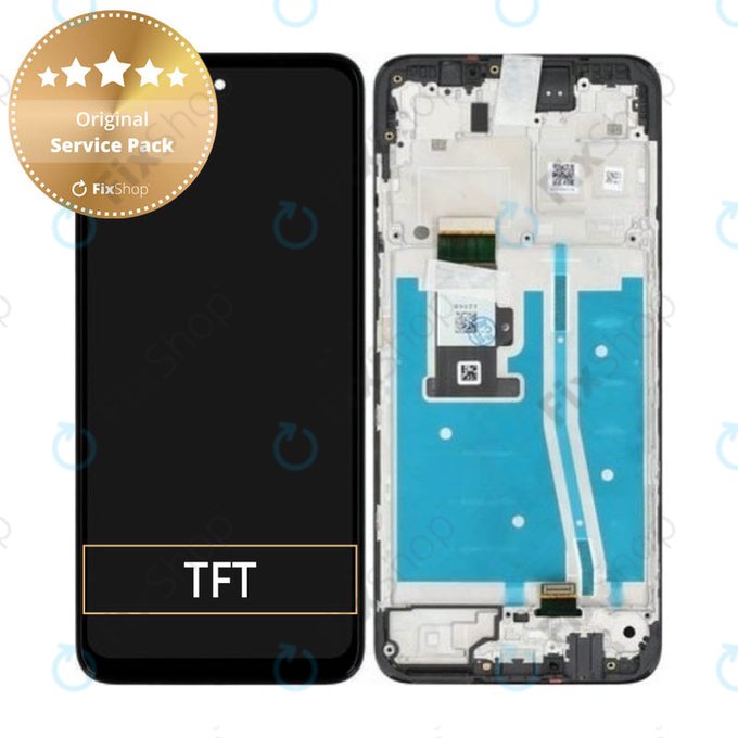 Motorola Moto G53 5G - Écran LCD + Écran Tactile + Cadre (Noir) - 5D68C22150 Genuine Service Pack