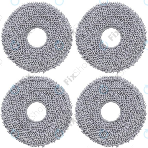 Chiffon de vadrouille, 4 pièces pour Xiaomi Roborock Qrevo Curv, Qrevo Edge