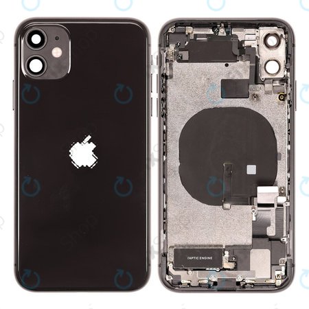 Apple iPhone 11 - Petites pièces du boîtier arrière (noir)