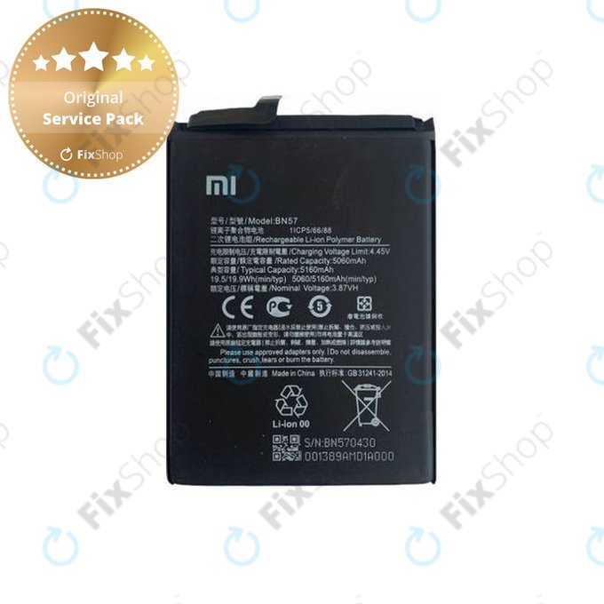 Xiaomi Poco X3 NFC, X3 Pro - Batterie BN57 5160mAh - 460200003J1G Genuine Service Pack
