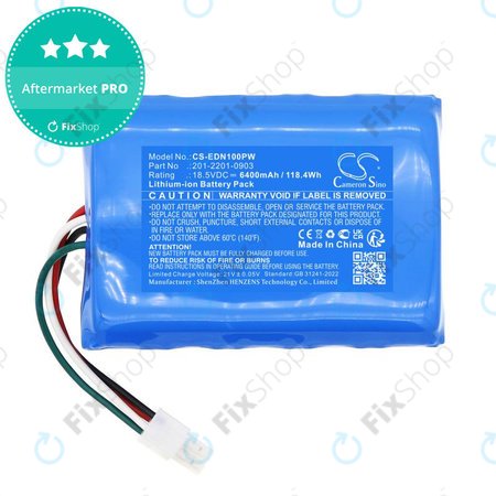 Batterie pour Ecovacs BAIZE, G1-800, GX-600, GOAT G1, 6400mAh, Li-Ion, 18.5V, 201-2201-0903, HQ