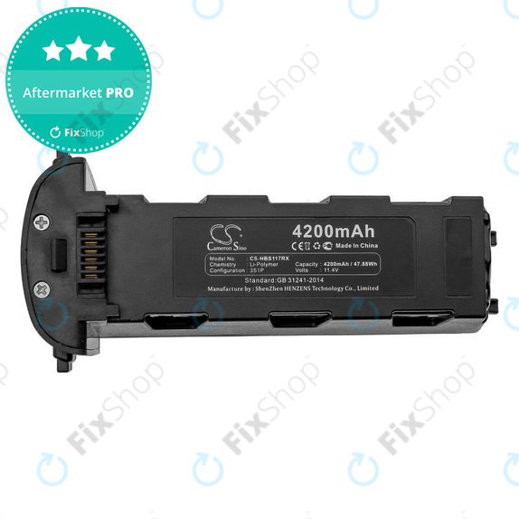 Batterie pour Hubsan Zino H117s, Zino Pro, 4200mAh, Li-Pol, 11.4V, HQ