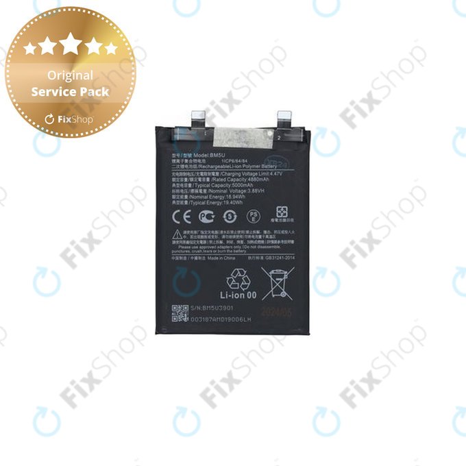 Xiaomi Redmi Note 13 Pro+ 23090RA98C - Batterie BM5U 5000mAh - 1330103000037B Genuine Service Pack