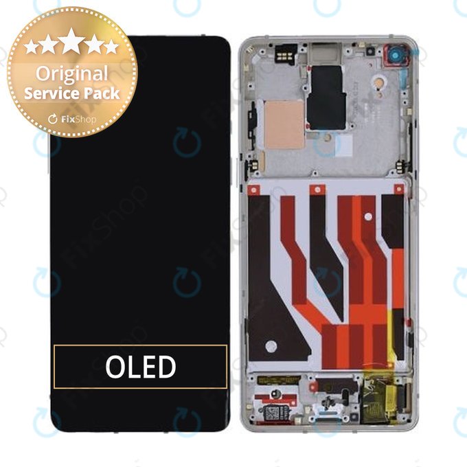 OnePlus 8 - Écran LCD + Écran tactile + cadre (Interstellar Glow) - 2011100174 Genuine Service Pack