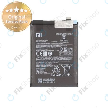 Xiaomi Redmi Note 10, Note 10S M2101K7BG M2101K7BI - Batterie BN59 5000mAh - 46020000645Z Genuine Service Pack