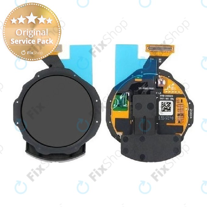 Samsung Galaxy Watch 4 Classic 42 mm R885 - Écran LCD + Écran tactile + Cadre (Noir) - GH96-14427A Genuine Service Pack