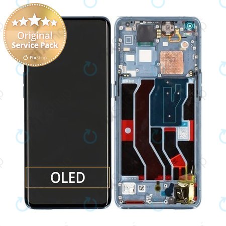 Oppo Find X3 Pro - Écran LCD + Écran Tactile + Cadre (Bleu) - 4906613 Genuine Service Pack