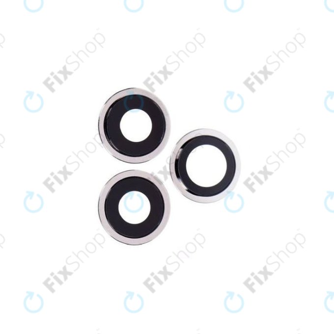 Apple iPhone 12 Pro - Cadre d'objectif de caméra arrière (Argent) - 3pcs