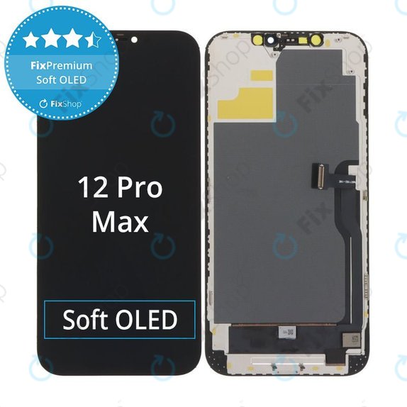 Écran Soft OLED pour iPhone 12 Pro Max, Tactile avec cadre, DIAGNOSTIC