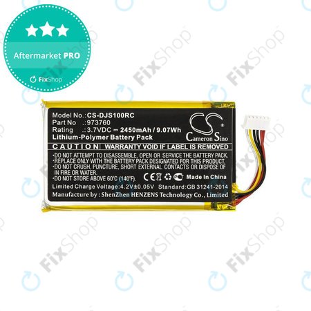 Batterie pour DJI Mavic Pro, Air, Spark, 2450mAh, Li-Pol, 3.7V, 973760, HQ