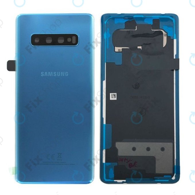 Samsung Galaxy S10 Plus G975F - Cache batterie (Bue) - GH82-18406C Genuine Service Pack
