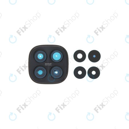 Objectif de caméra arrière avec cadre pour Xiaomi Redmi Note 15 Pro 5G, Black