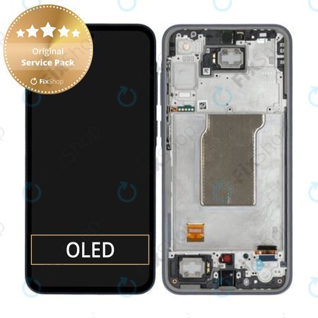 Samsung Galaxy A35 A356B - Écran LCD + Écran tactile + Cadre (Awesome Navy) - GH82-34223A Genuine Service Pack