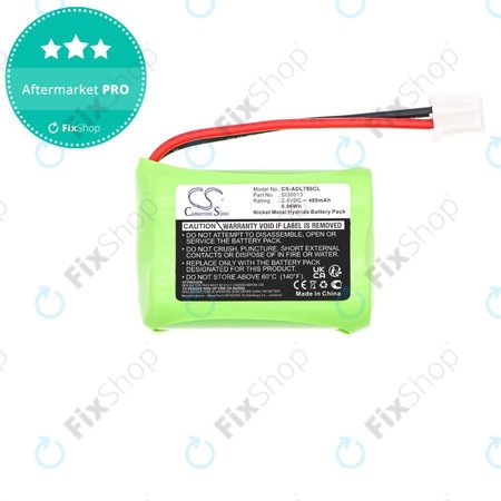 Batterie pour SWITEL MD9300, 9500, AUDIOLINE Dect 7500, 7501, 400mAh, Ni-MH, 2.4V, SL30013, HQ